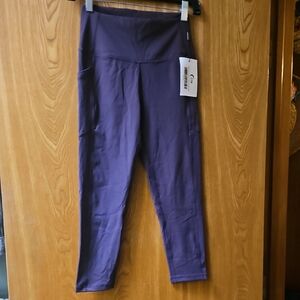 ZYIA Womens Leggings in Deep Purple